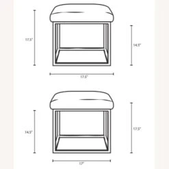 Other Ottoman In Gray Velvet Fabric W/ Gold Steel Base 12 Other Ottoman In Gray Velvet Fabric W/ Gold Steel Base -Home Furnishings Store 1500 1500 frame 0 704