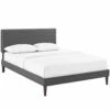 Other Full Platform Bed In Gray Fabric W/ Wooden Slat -Home Furnishings Store 1500 1500 frame 0 7059