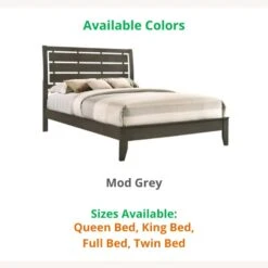 Other Full Bed In Mod Grey Finish W/ Horizontal Slats