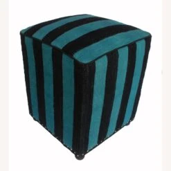 Rustic Delaine Handmade Kilim Upholstered Ottoman -Home Furnishings Store 1500 1500 frame 0 709