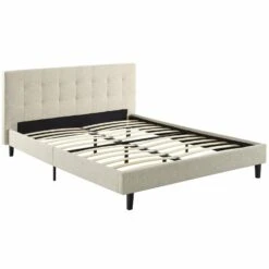 Other Full Bed In Beige Fabric Base & Tufted Headboard 15 Other Full Bed In Beige Fabric Base & Tufted Headboard -Home Furnishings Store 1500 1500 frame 0 7096