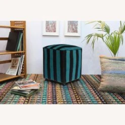 Rustic Delaine Handmade Kilim Upholstered Ottoman -Home Furnishings Store 1500 1500 frame 0 711