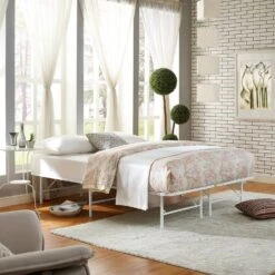 Other Full Bed In White Stainless Steel Metal Frame -Home Furnishings Store 1500 1500 frame 0 7173