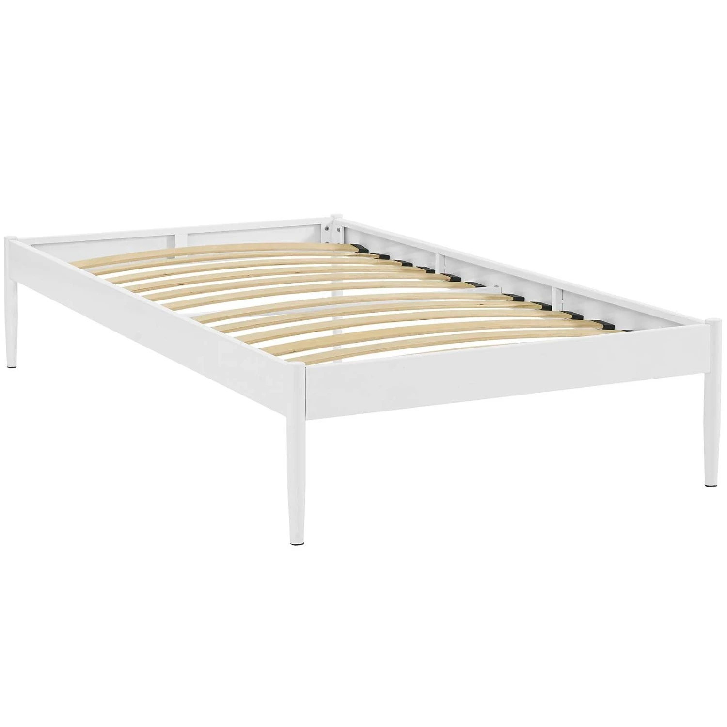 Other King Bed Frame In White Steel & Dowel Legs Finish 8 Other King Bed Frame In White Steel & Dowel Legs Finish - Image 6