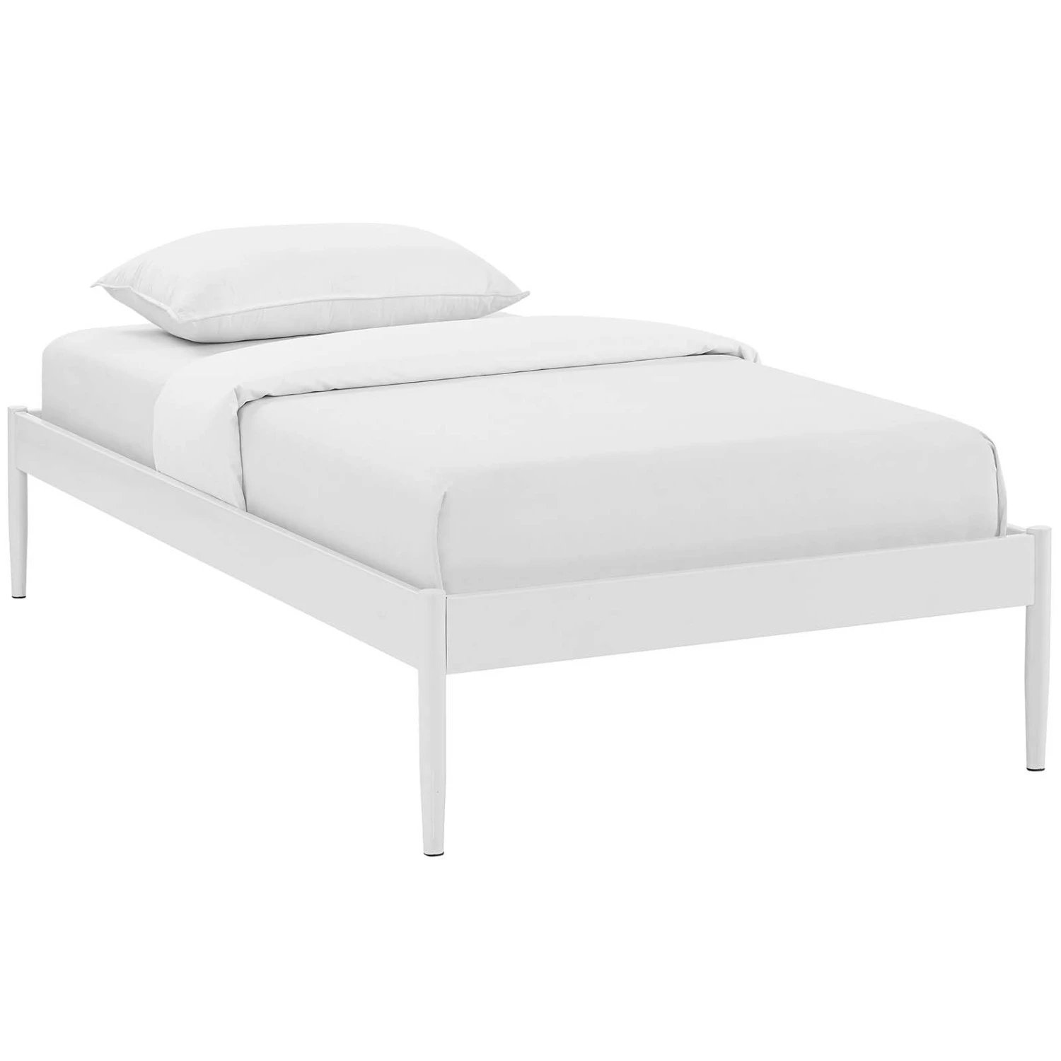 Other King Bed Frame In White Steel & Dowel Legs Finish 10 Other King Bed Frame In White Steel & Dowel Legs Finish - Image 8