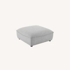 Other Ottoman In Light Gray Fabric W/ French Piping -Home Furnishings Store 1500 1500 frame 0 724