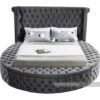 Other King Bed In Grey Velvet W/ Footboard Storage 2 Other King Bed In Grey Velvet W/ Footboard Storage -Home Furnishings Store 1500 1500 frame 0 7247