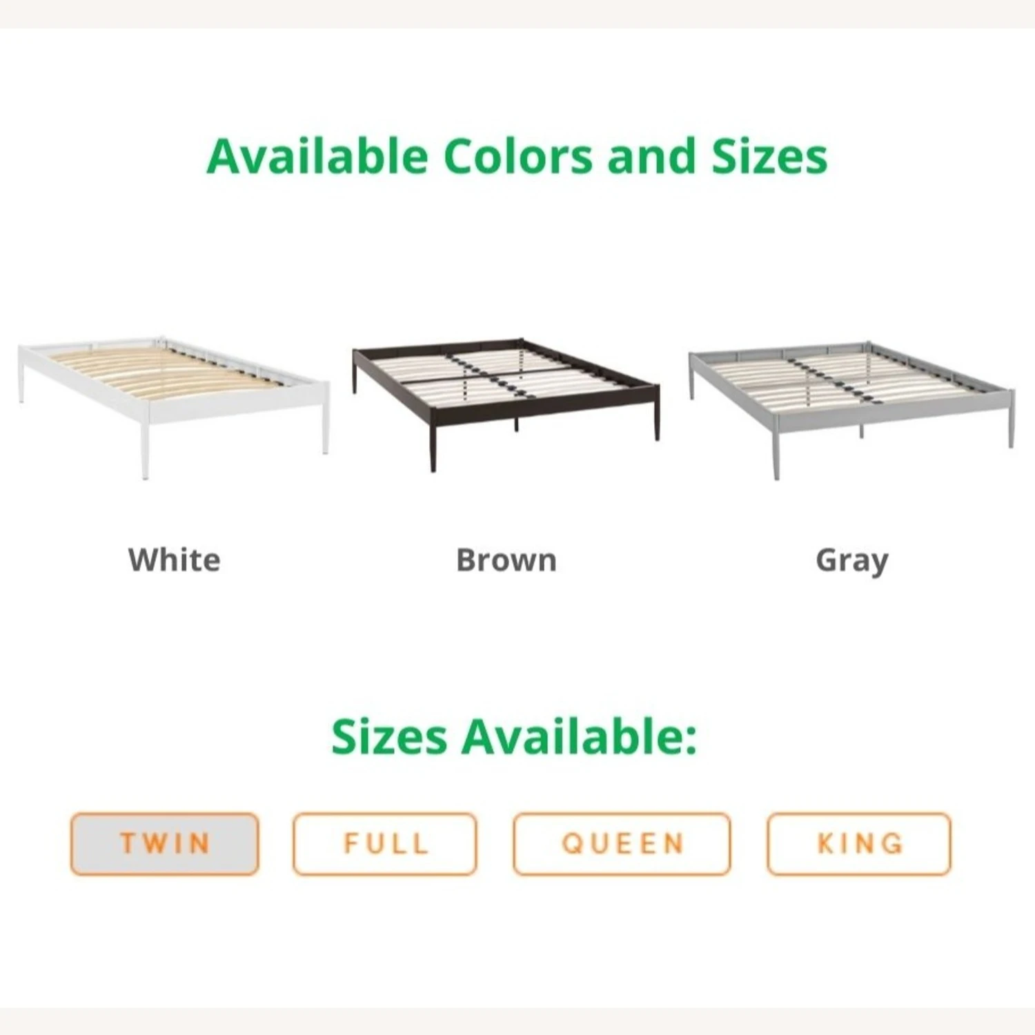 Other Modern King Bed Frame In Gray Sturdy Steel Finish 5 Other Modern King Bed Frame In Gray Sturdy Steel Finish - Image 3