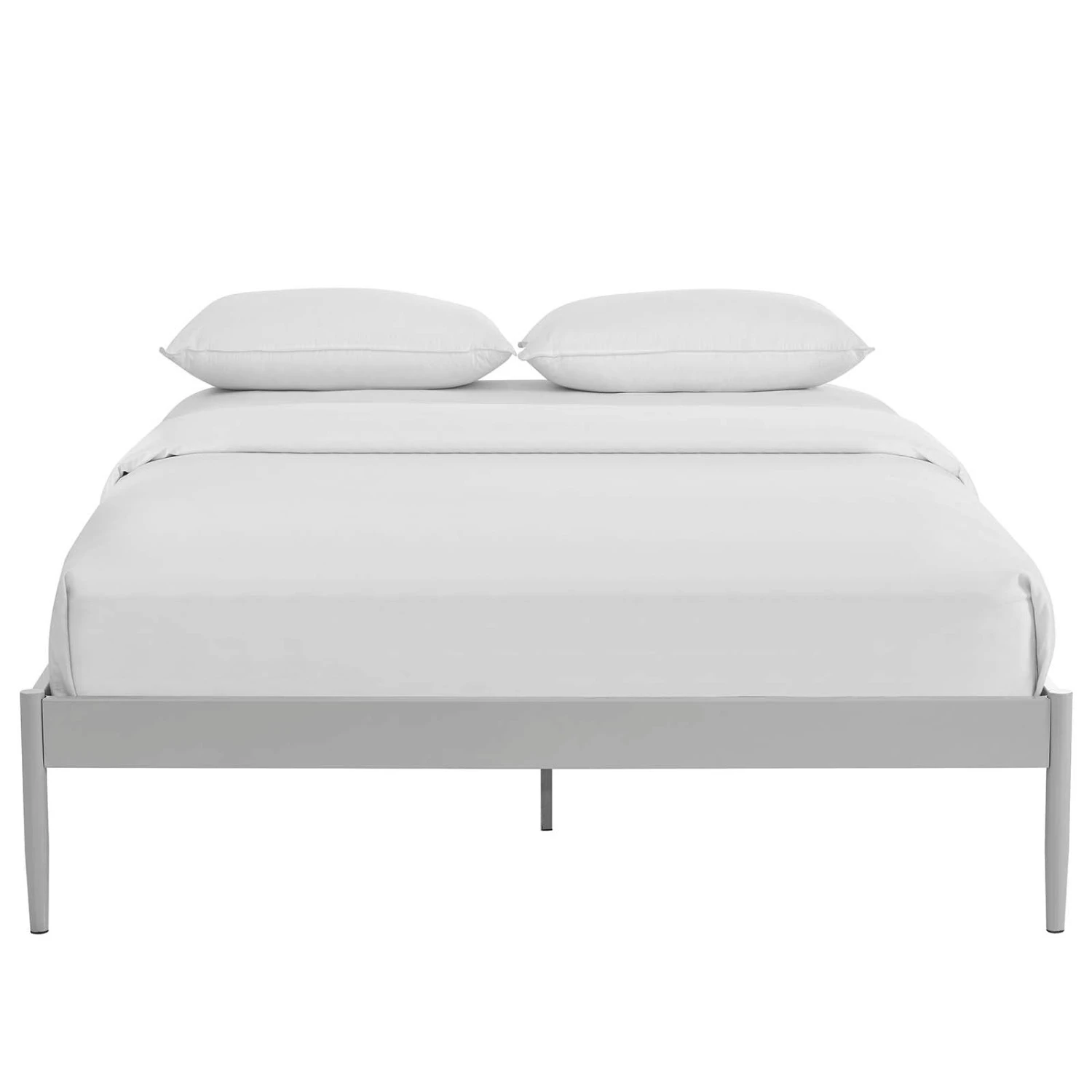 Other Modern King Bed Frame In Gray Sturdy Steel Finish 8 Other Modern King Bed Frame In Gray Sturdy Steel Finish - Image 6