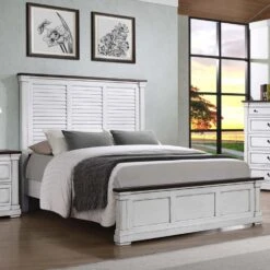 Other King Bed In Dark Rum & White Wood Finish -Home Furnishings Store 1500 1500 frame 0 7270