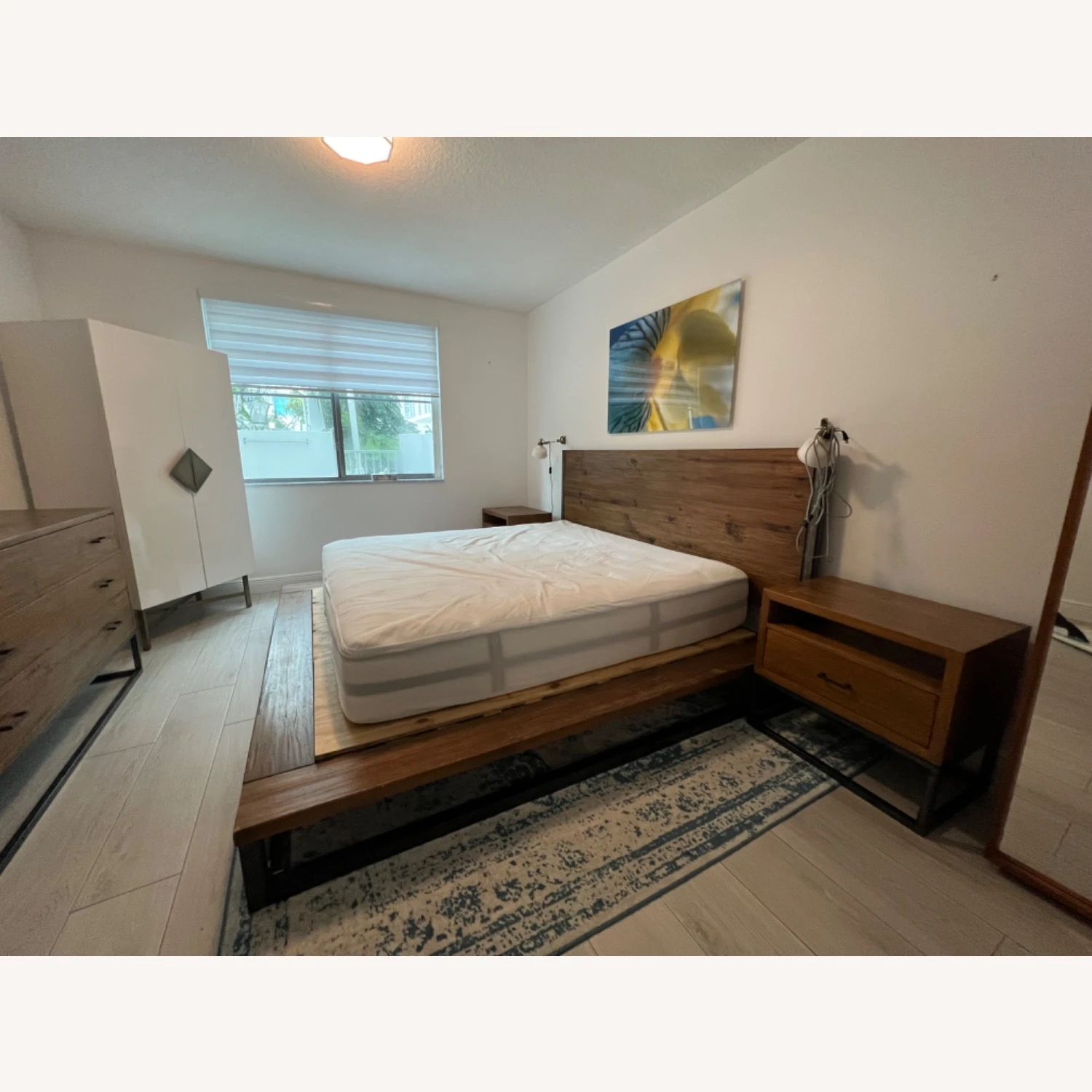 West Elm King Sized Copenhagen Bed Frame 6 West Elm King Sized Copenhagen Bed Frame - Image 4