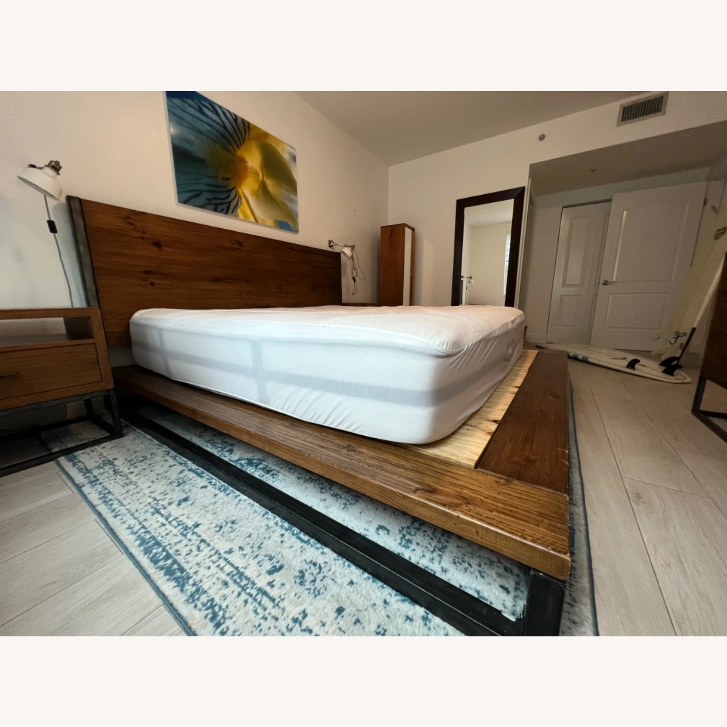 West Elm King Sized Copenhagen Bed Frame 8 West Elm King Sized Copenhagen Bed Frame - Image 6