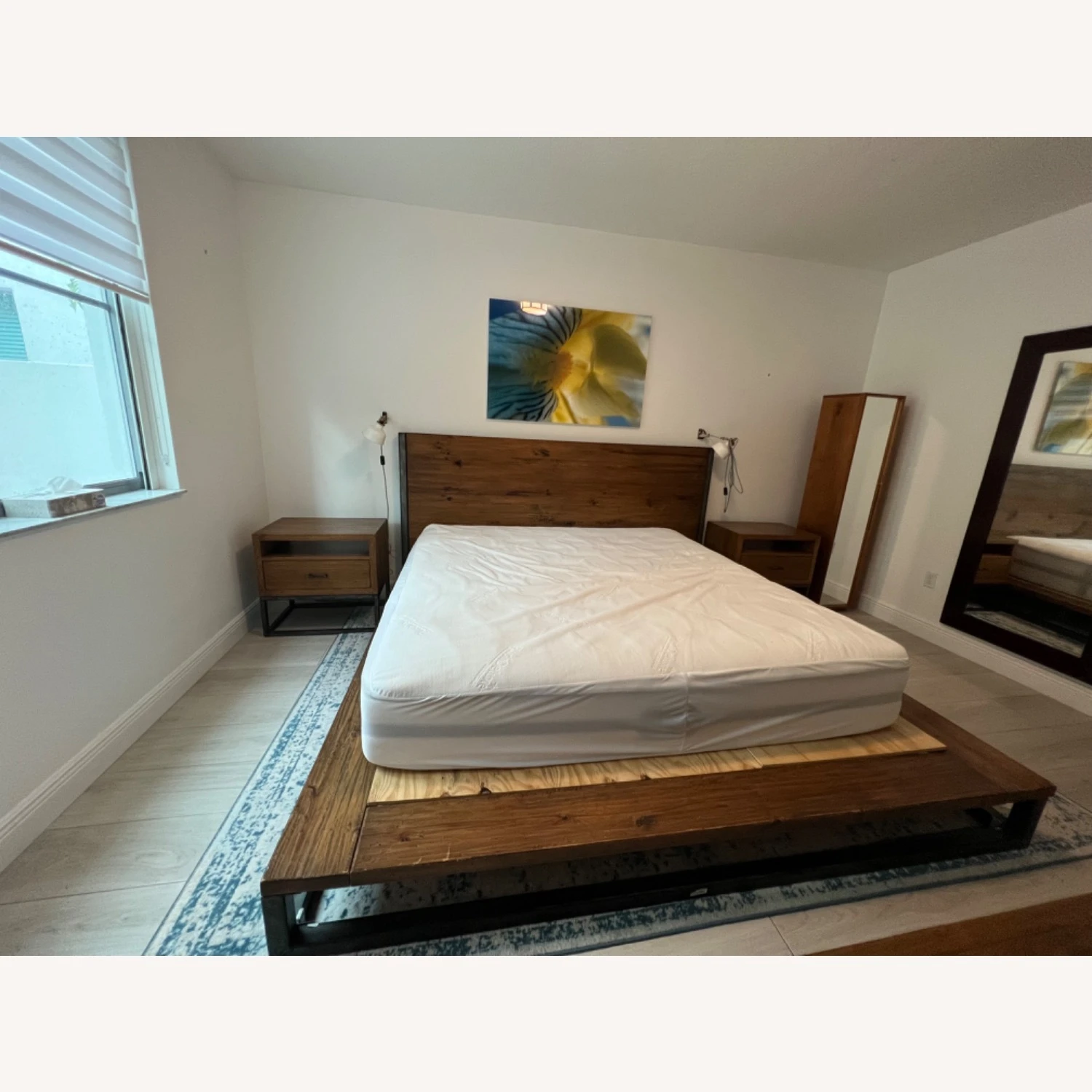 West Elm King Sized Copenhagen Bed Frame 9 West Elm King Sized Copenhagen Bed Frame - Image 7