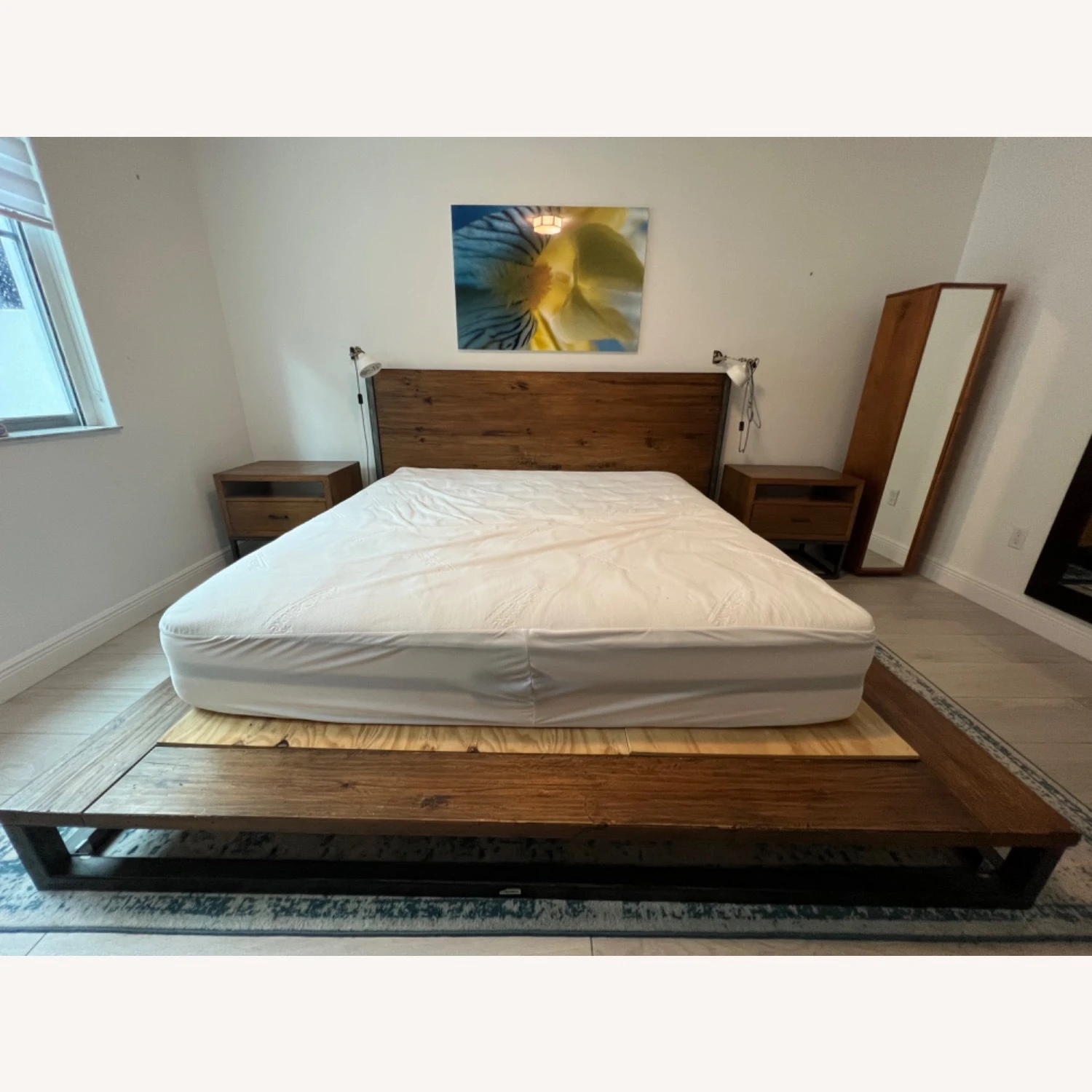 West Elm King Sized Copenhagen Bed Frame 10 West Elm King Sized Copenhagen Bed Frame - Image 8