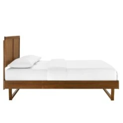 Other King Bed In Walnut Wood Frame W/ Angular Legs -Home Furnishings Store 1500 1500 frame 0 7312