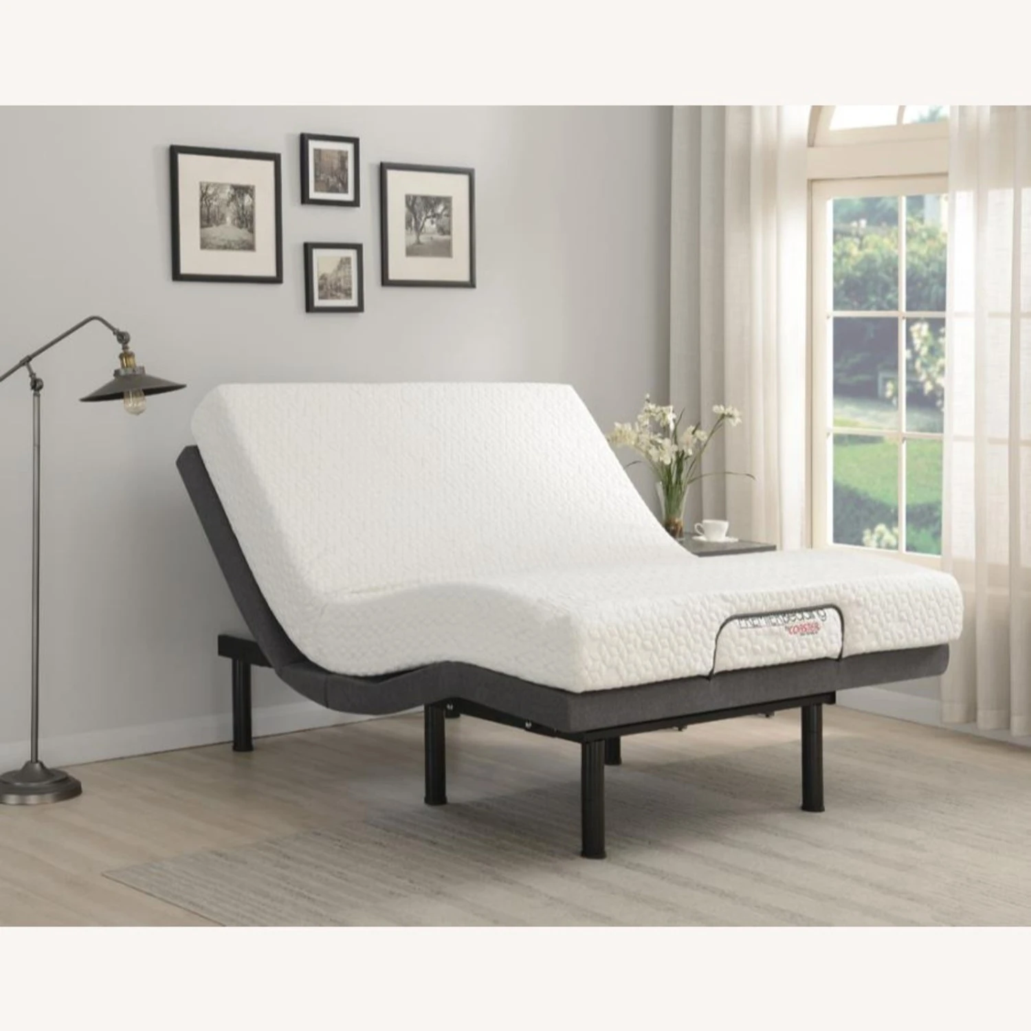 Other King Adjustable Bed Base In Grey Fabric Finish 11 Other King Adjustable Bed Base In Grey Fabric Finish - Image 9