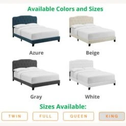 Other King Bed In Soft Gray Polyester Fabric Upholstery -Home Furnishings Store 1500 1500 frame 0 7364