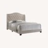 Other King Bed In Beige Fabric W/ Camel-Back Headboard 1 Other King Bed In Beige Fabric W/ Camel-Back Headboard -Home Furnishings Store 1500 1500 frame 0 7376