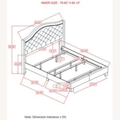 Other King Bed In Beige Fabric W/ Camel-Back Headboard 12 Other King Bed In Beige Fabric W/ Camel-Back Headboard -Home Furnishings Store 1500 1500 frame 0 7379