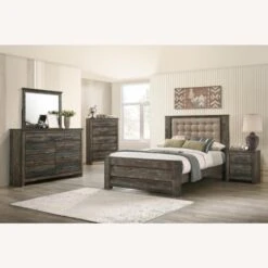Other King Bed In Weathered Dark Brown Finish