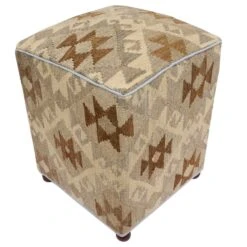 Urban Ashli Handmade Kilim Upholstered Ottoman 15 Urban Ashli Handmade Kilim Upholstered Ottoman -Home Furnishings Store 1500 1500 frame 0 739