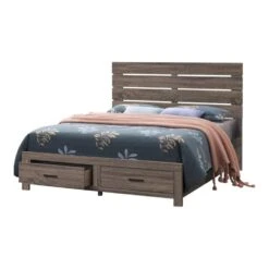 Other Storage King Bed In Barrel Oak Finish