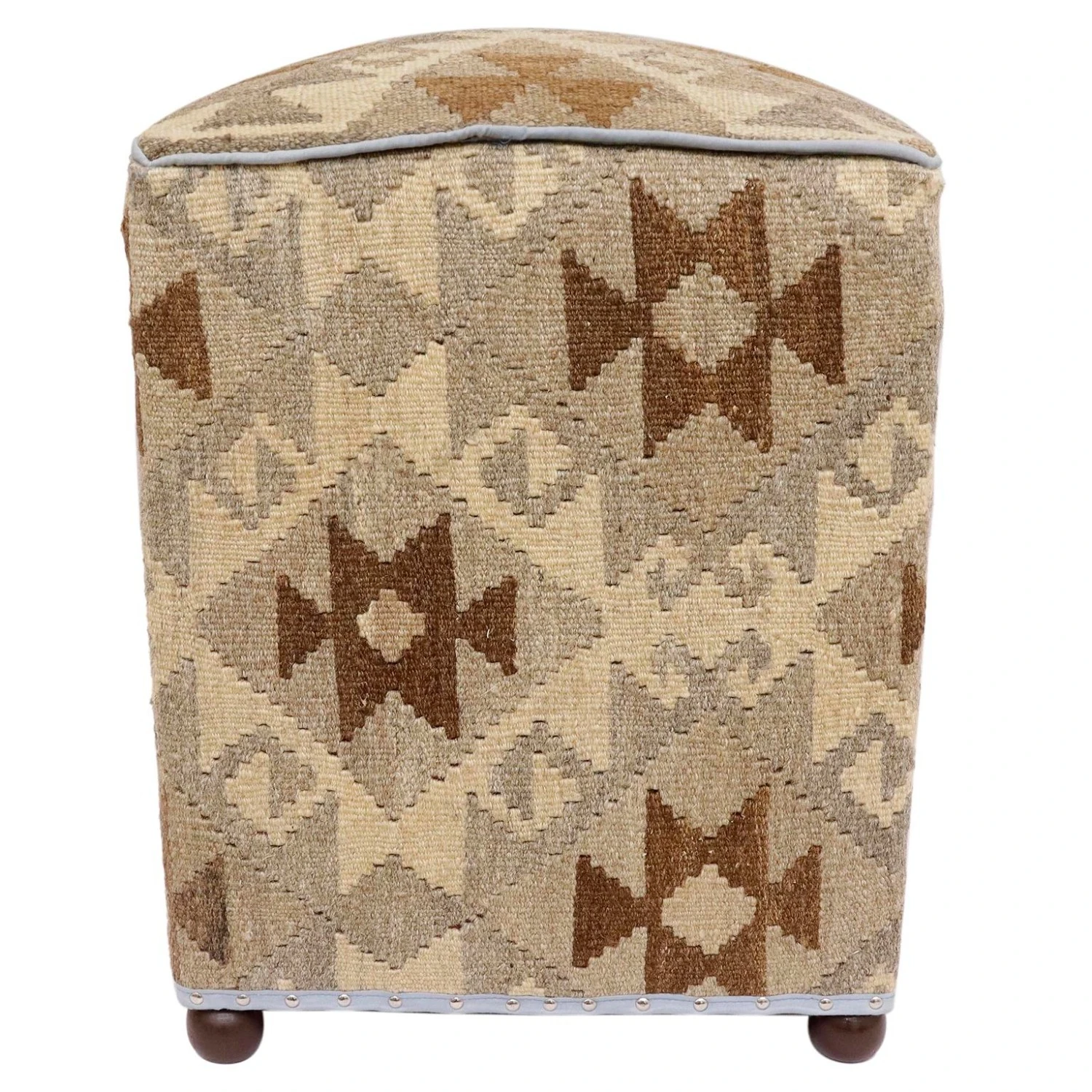 Urban Ashli Handmade Kilim Upholstered Ottoman 7 Urban Ashli Handmade Kilim Upholstered Ottoman - Image 5