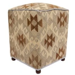 Urban Ashli Handmade Kilim Upholstered Ottoman 21 Urban Ashli Handmade Kilim Upholstered Ottoman -Home Furnishings Store 1500 1500 frame 0 745