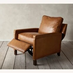 Pottery BarnTyler Square Arm Leather Recliner -Home Furnishings Store 1500 1500 frame 0 7483