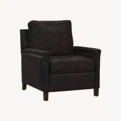 Pottery Barn Tyler Leather Square Arm Recliner -Home Furnishings Store 1500 1500 frame 0 7526