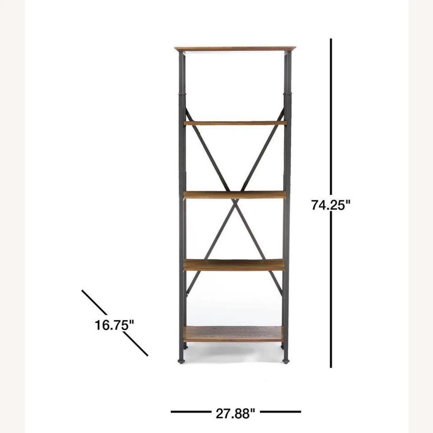 Baxton Studio Bookcase 6 Baxton Studio Bookcase - Image 4