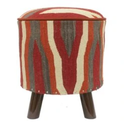 Urban Hancock Handmade Kilim Upholstered Footstool -Home Furnishings Store 1500 1500 frame 0 775