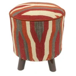 Urban Hancock Handmade Kilim Upholstered Footstool -Home Furnishings Store 1500 1500 frame 0 777