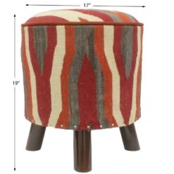 Urban Hancock Handmade Kilim Upholstered Footstool -Home Furnishings Store 1500 1500 frame 0 778