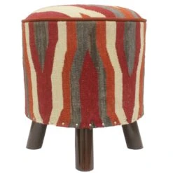 Urban Hancock Handmade Kilim Upholstered Footstool -Home Furnishings Store 1500 1500 frame 0 781