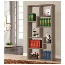 Other Weathered Grey Bookcase W/10 Shelves -Home Furnishings Store 1500 1500 frame 0 7812