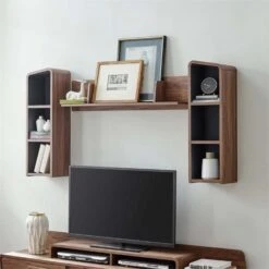 Other Wall Mounted Shelf In Walnut & Gray Finish -Home Furnishings Store 1500 1500 frame 0 7872