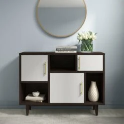Other Display Stand Bookcase In Cappuccino& White Finish -Home Furnishings Store 1500 1500 frame 0 7893