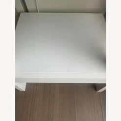 Crate & Barrel Sawyer White Leaning 24.5" Bookcase