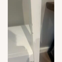 Crate & Barrel Sawyer White Leaning 24.5" Bookcase -Home Furnishings Store 1500 1500 frame 0 7927