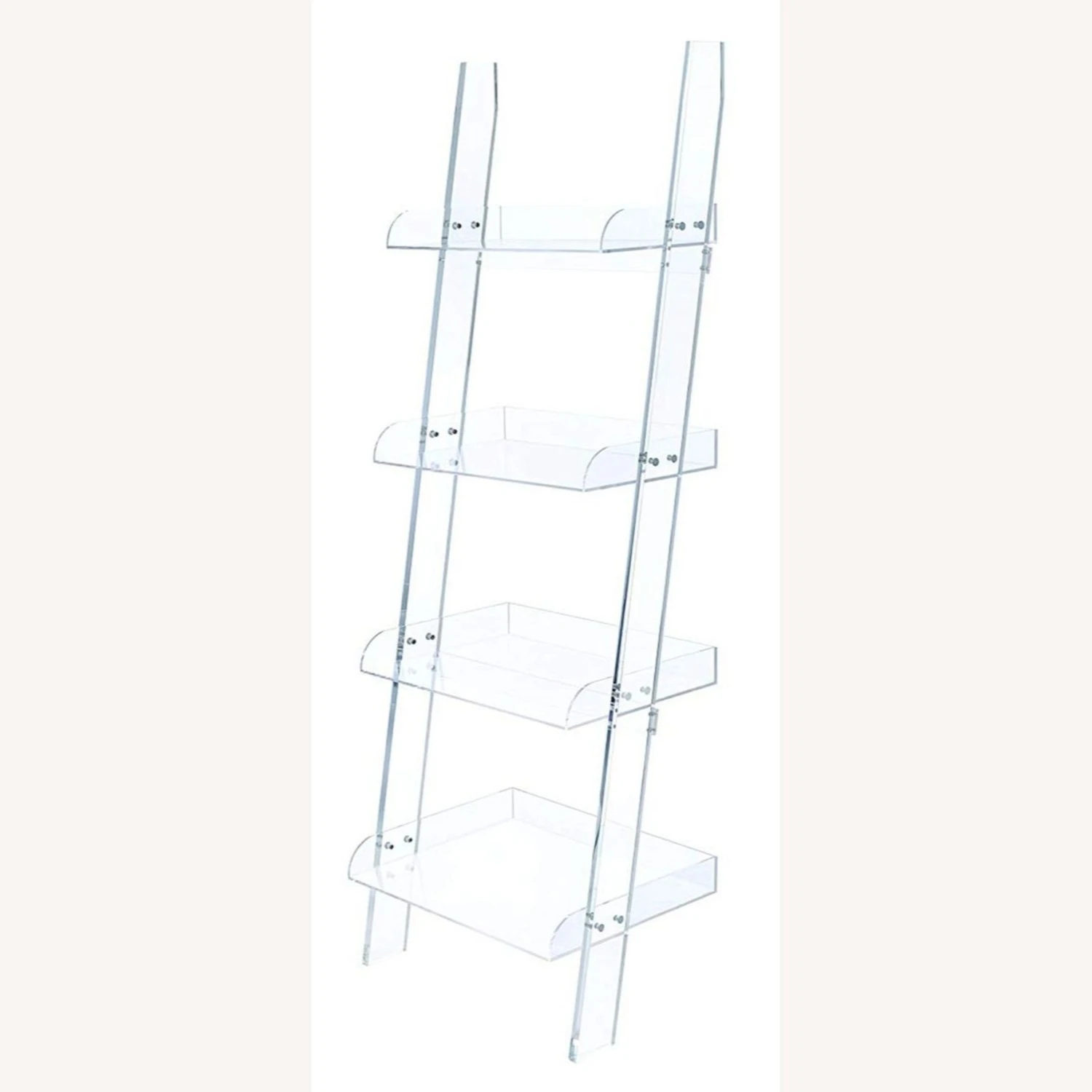 Other Modern Clear Acrylic Bookcase With 4-Tier 6 Other Modern Clear Acrylic Bookcase With 4-Tier - Image 4
