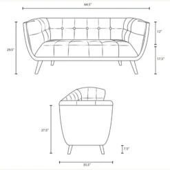 Other Modern Loveseat In Navy Velvet Polyester Finish 12 Other Modern Loveseat In Navy Velvet Polyester Finish -Home Furnishings Store 1500 1500 frame 0 794