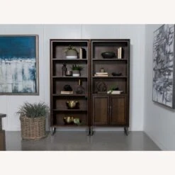 Other 4-Shelf Bookcase In Dark Walnut & Gunmetal -Home Furnishings Store 1500 1500 frame 0 7988