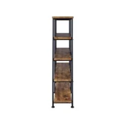 Other Industrial Style Double Bookcase W/ Antique Nutmeg Shelves -Home Furnishings Store 1500 1500 frame 0 8024
