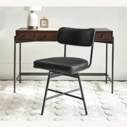 Pottery Barn Maison Leather Swivel Desk Chair -Home Furnishings Store 1500 1500 frame 0 8031