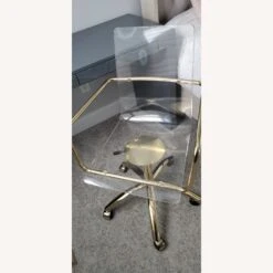 Clear Acrylic Desk Chair With Gold Trim -Home Furnishings Store 1500 1500 frame 0 8039