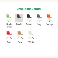 Home Furnishings Store 4 Other Modern Office Chair In Midback Tan Padded Vinyl