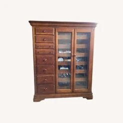 Other Solid Wood Wardrobe With 8 Shelves + Drawers
