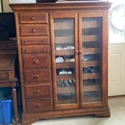 Other Solid Wood Wardrobe With 8 Shelves + Drawers -Home Furnishings Store 1500 1500 frame 0 8220