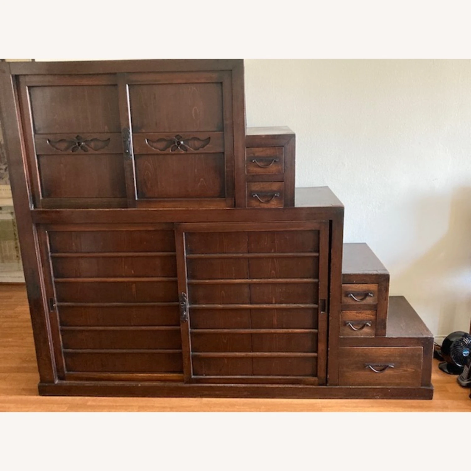 Vintage Japanese Tansu Chest 3 Vintage Japanese Tansu Chest